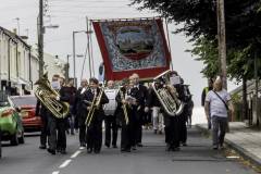 Deaf Hill & Trimdon Colliery Banners July 2019